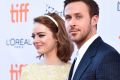 TORONTO, ON - SEPTEMBER 12: Actors Emma Stone and Ryan Gosling attend the "La La Land" Premiere during the 2016 Toronto ...