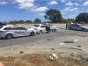 Cops ‘reversed over’ in crime spree