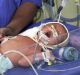 A newborn baby at the Akanksha Clinic, in Anand, India which has now outlawed commercial surrogacy.