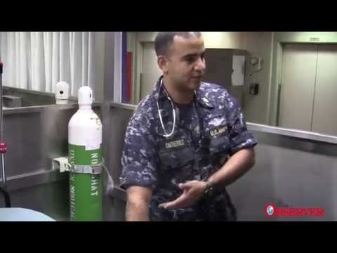 U.S naval hospital ship "Comfort" tour