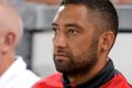 Still on the sidelines: Benji Marshall may not return to the Dragons line-up until May.