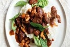 Slow-cooked beef & white beans with cauliflower mash