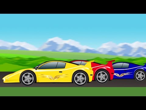 sports car | race | cartoon car racing for children