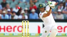 Pink ball master: Faf du Plessis' unbeaten century was the best batting on Australian soil in years.