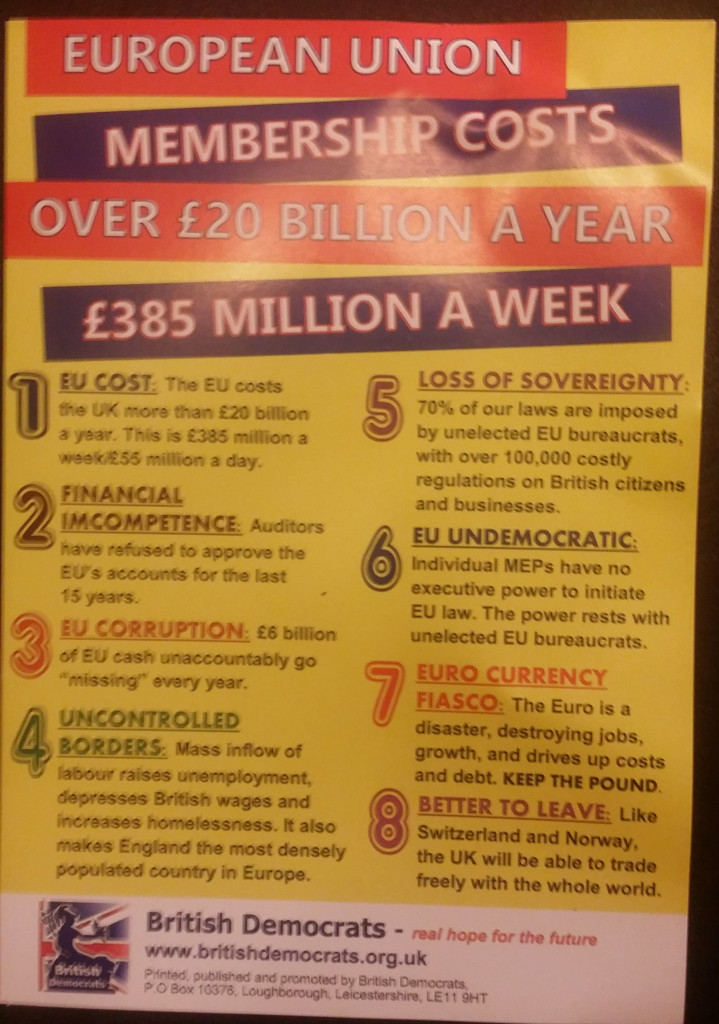 Euromyths pamphlet