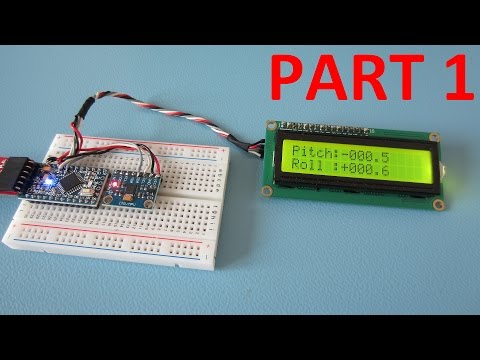 MPU-6050 6dof IMU tutorial for auto-leveling quadcopters with Arduino source code