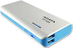 ADATA PT100 10000mAH Power Bank (White-Blue)