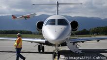 Schweiz Privatjet am Flughafen Genf (Getty ImagesAFP/F. Coffrini)