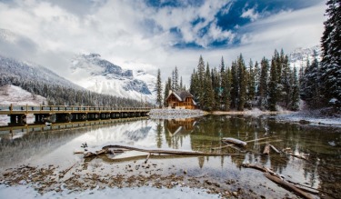 Winter Wonderland - Emerald Lake, near Banff, Canada.