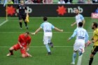 Melbourne City's Bruno Fornaroli made it seven goals from eight games with his penalty against the Phoenix.