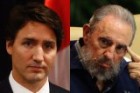 Justin Trudeau (left) called Fidel Castro "a legendary revolutionary and orator".