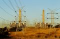 High voltage transmission lines running from Liddell Power Station, a coal-fired poewr station slated for closure in a ...