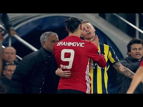 Zlatan Ibrahimovic Vs Simon Kjaer ● Fenerbahce 2-1 Manchester United ● 03/11/2016