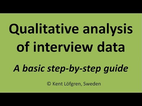 Qualitative analysis of interview data: A step-by-step guide