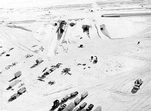 File - A portable nuclear power plant at Camp Century, Greenland, part of 'Project Iceworm' during the Cold War. The US Army camp was decommissioned in 1967, with infrastructure and waste left behind.