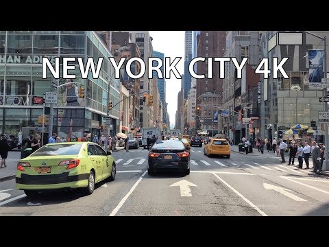 Driving Downtown - Midtown Manhattan - New York City USA