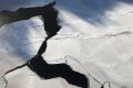 Sea ice off West Antarctica, as viewed from NASA Operation IceBridge.