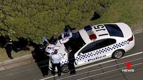 Police at the scene in the Reservoir.