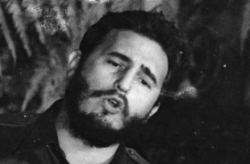 Fidel Castro addressing the American Society of Newspaper Editors in Washington in April 1959.