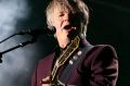 Neil Finn of Crowded House performs on stage during the Encore tour at Sydney Opera House.