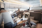 THE BEST OF BUSINESS CLASS: Singapore Airlines business class cabin on an A350 aircraft.