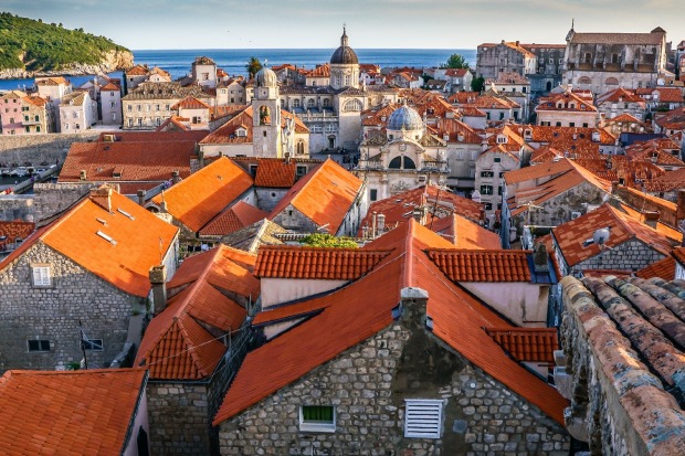 This photo was taken in August 2016 in Dubrovnik, Croatia. The City fronts the Adriatic Sea. The City is  known for its ...