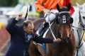 Family legacy: Gary Moore with Takedown after a spring triumph at Randwick.