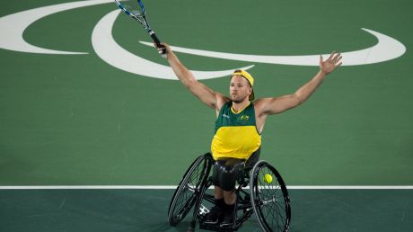 Dylan Alcott's achievements this season included winning gold in the quad singles wheelchair tennis in Rio de Janeiro.