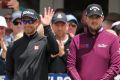 Adam Scott and Marc Leishman  are struggling at Kingston Heath.