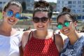 (From left) Rebecca Marsh, Amy Smyth and Rosie Togneri from Northern Ireland.