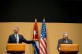 US President Barack Obama and Cuban President Raul Castro  at the Palace of the Revolution in Havana in March.