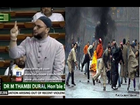 Asaduddin owaisi brilliant speech in parliament On Kashmir conflict 2016