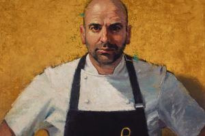 Archibald Prize finalist Betina Fauvel-Ogden's portrait of  George Calombaris.