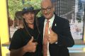 Bargain: Aussiest interview ever guy Daniel McConnell with Sunrise host David Koch.