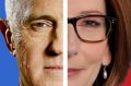 Malcolm Turnbull and Julia Gillard