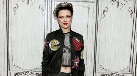 Actress and singer Evan Rachel Wood Performs With The Group Rebel.