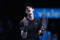 Sensitive soul: Andy Murray during his match against Kei Nishikori of Japan on day four of the ATP World Tour Finals.