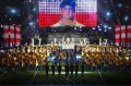 Joe Alwyn, as the traumatised war hero Billy Lynn, in Ang Lee's <i>Billy Lynn's Halftime Walk</i>.