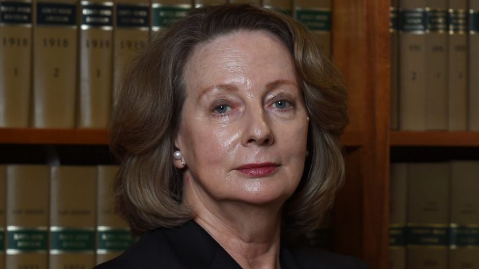 Justice Susan Kiefel in her chambers in Brisbane on Tuesday.