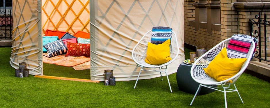 Outdoor Glamping Suite at the W Hotel.