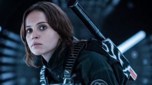 Felicity Jones portrays Jyn Erso in Rogue One: A Star Wars Story.