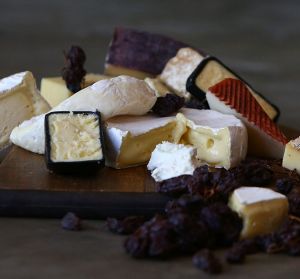 A selection of supermarket cheeses as tasted at Gerard's Bar & Charcuterie.