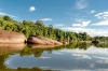 ECE4TX Bordered by rain forest, granite rocks, and sandy beaches: the Suriname River in Upper Suriname