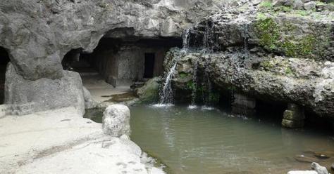 Here's a cave structure in India.