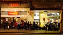 Queues are a regular feature outside Mamak in Haymarket.