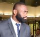 Semi Radradra leaves Parramatta Lical court after he failed to appear on a domestic violence related matter. Photo Nick ...