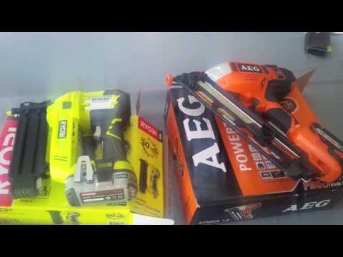 Ryobi 18v One+ Nail Gun   vs   AEG 18v nail gun