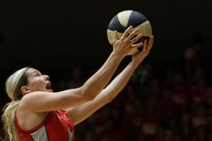 In the zone: Sami Whitcomb of the Perth Lynx.