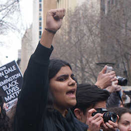 Aboriginal protester