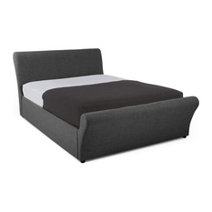 Made.com - Orla Kingsize Bed With Storage, Smoky Grey - Adjustable Beds